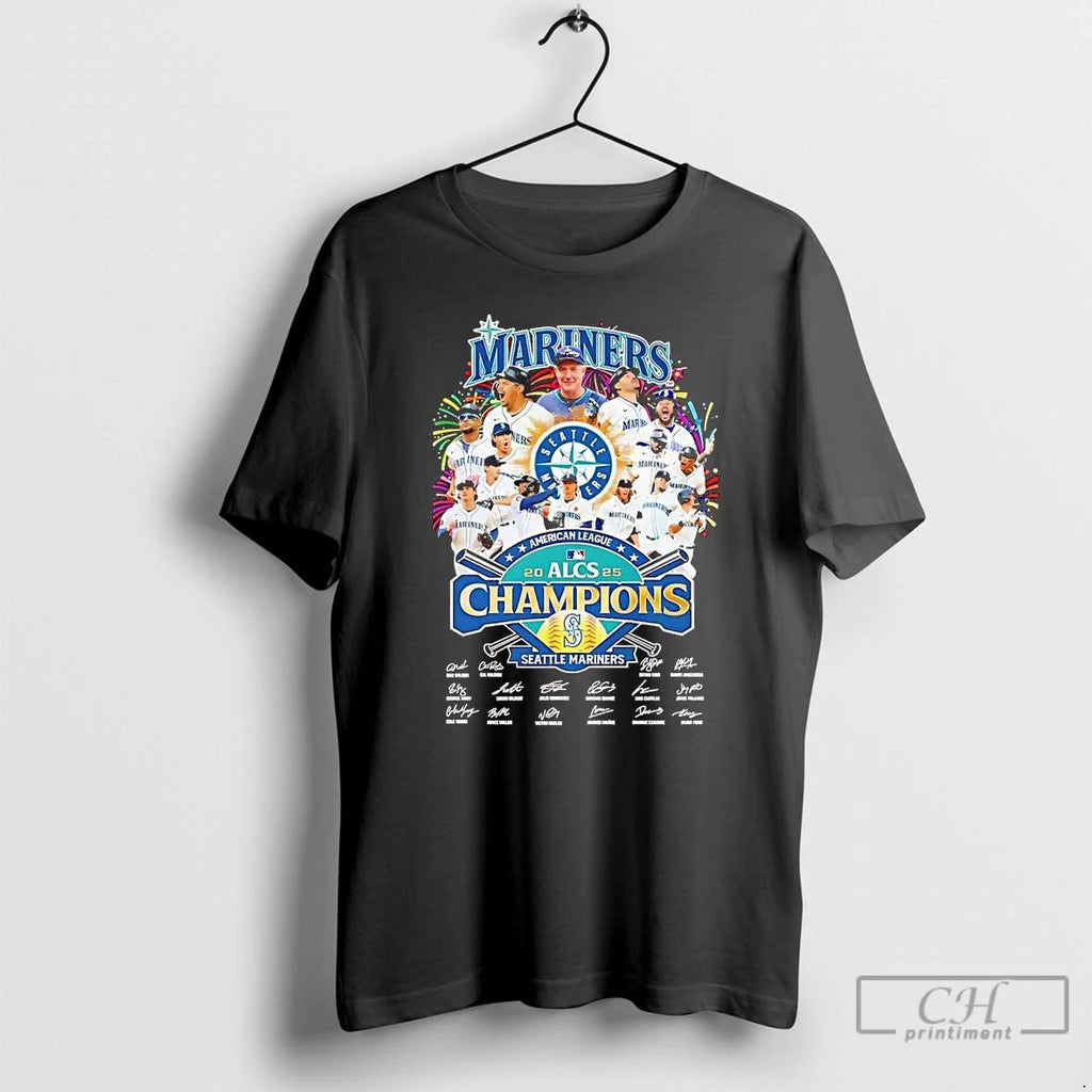Classic 2025 Seattle Mariners Alcs American League Champions T Shirts