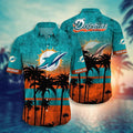 Miami Dolphins Hawaiian Shirt Sunset Glory Design by