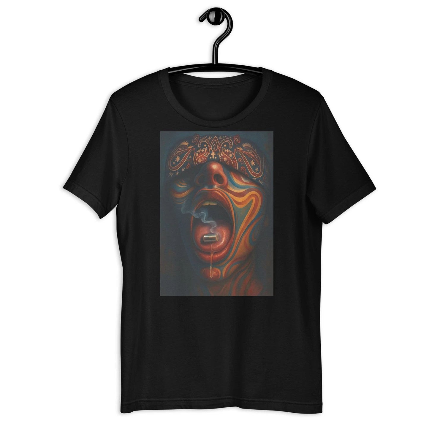 Chicano Psychedelic Face Art Trippy Lowrider Culture Street Style T-Shirt
