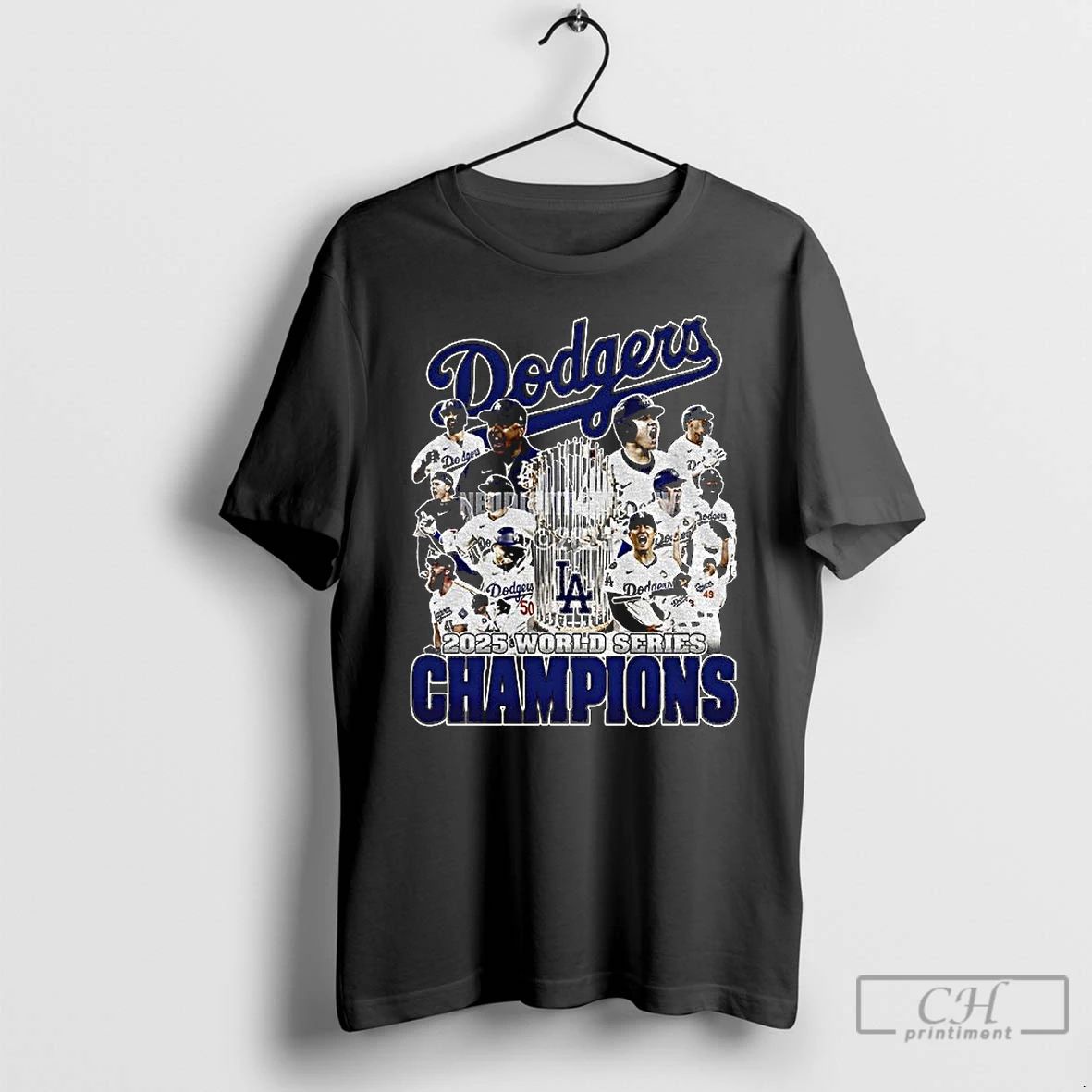 Premium 2025 World Series Trophy Los Angeles Dodgers Mlb Champions Graphic T Shirts