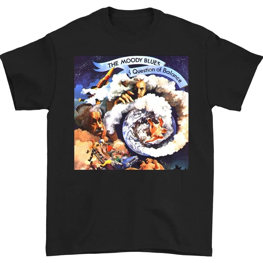 NEW The Moody Blues album T-shirt Black Short Sleeve Unisex S to 5Xl