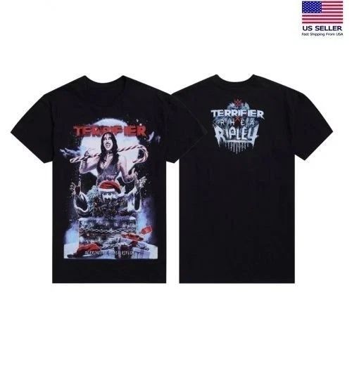 New!! Rhea Ripley X Terrifier Holiday T-Shirt