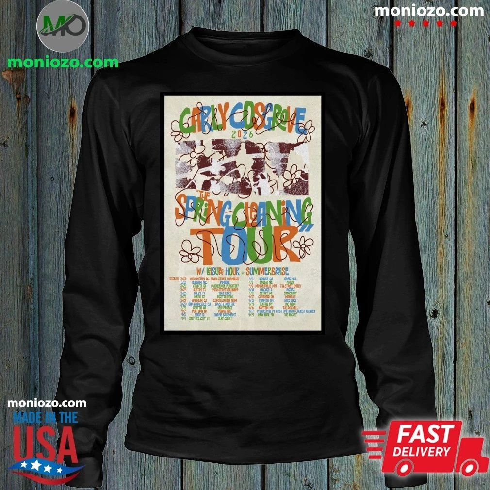 Original Carly Cosgrove 2026 Tour The Spring Cleaning Poster Shirt