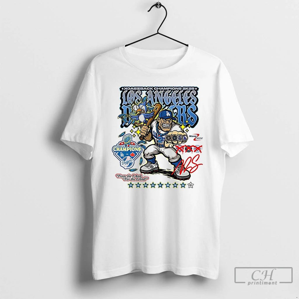 Premium Los Angles Dodgers World Series Champions From The Land For The Land T Shirts