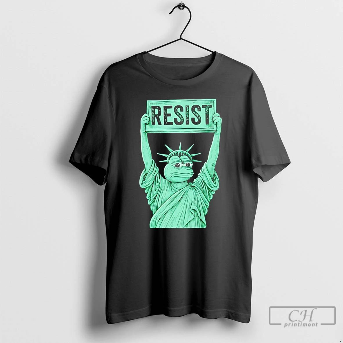 Classic Portland Frog Protest Statue Of Liberty Resist T Shirts