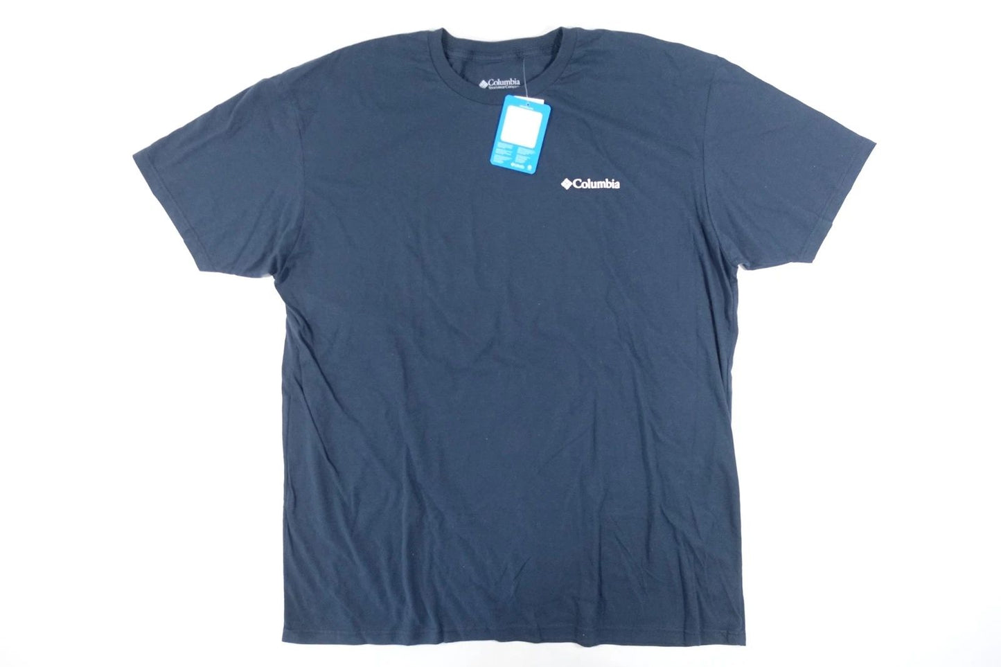 COLUMBIA NAVY BLUE 2XL ALWAYS OUTSIDE DOG NATURE ART TSHIRT MENS NWT NEW