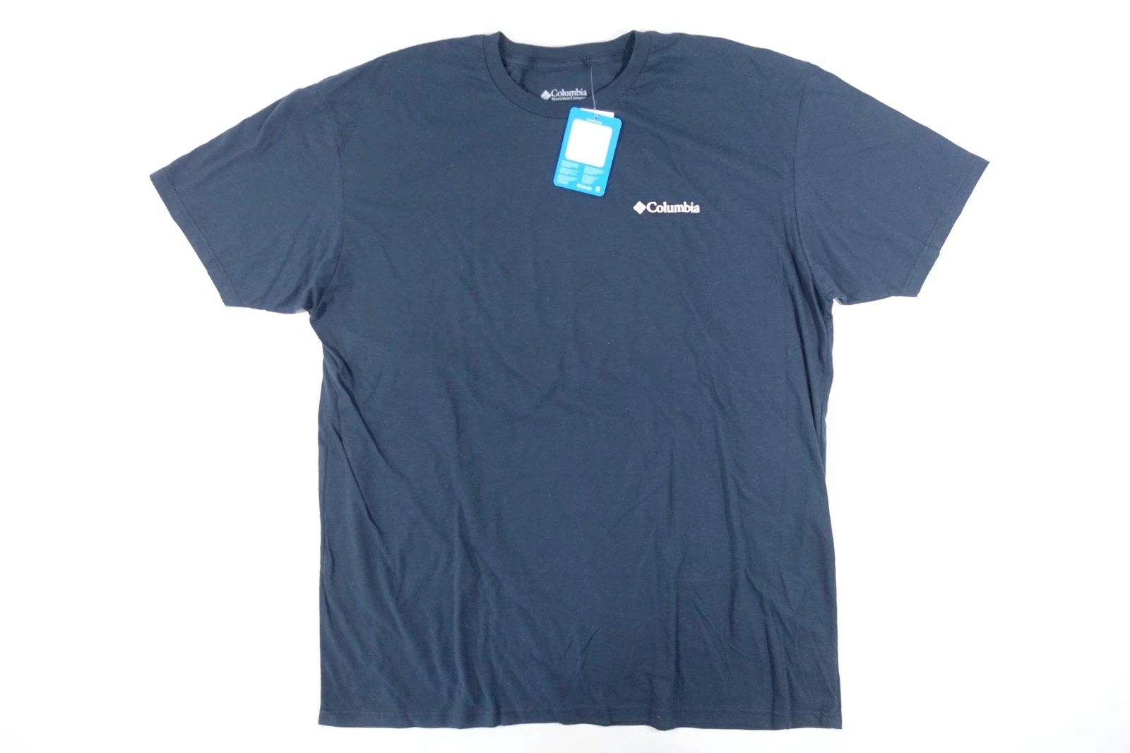 COLUMBIA NAVY BLUE 2XL ALWAYS OUTSIDE DOG NATURE ART TSHIRT MENS NWT NEW
