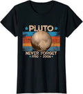 Never Forget Pluto Nerdy Astronomy Space Science Ladies' Crewneck T-Shirt