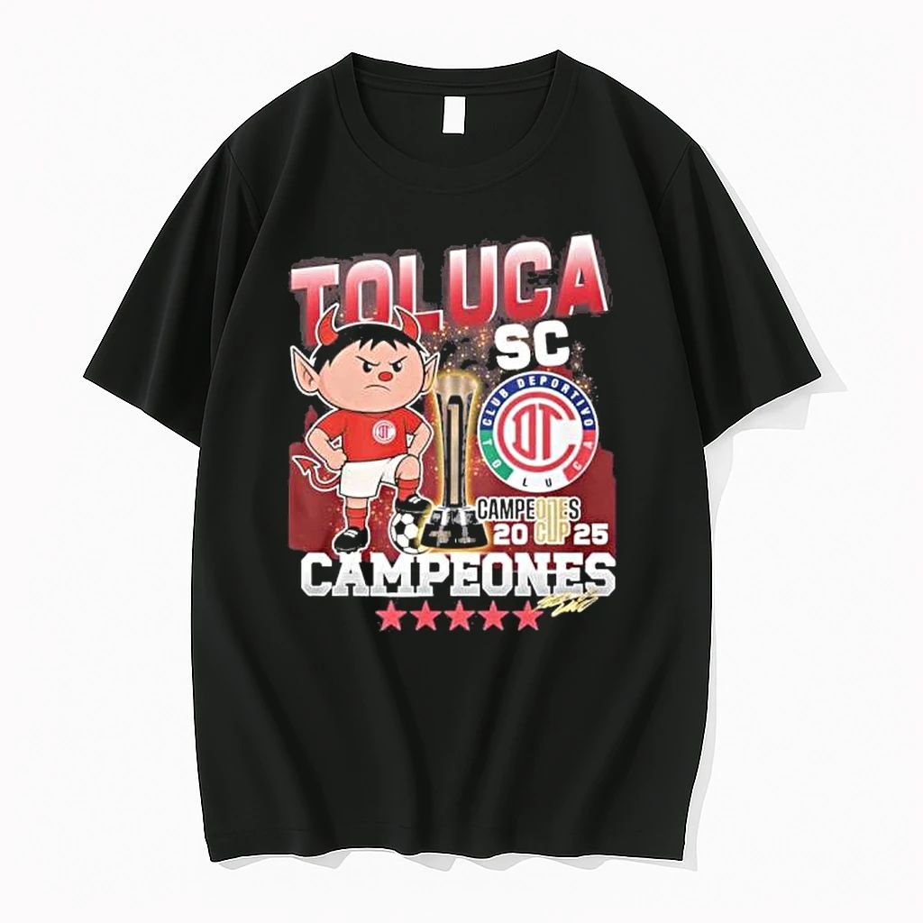 Toluca Fc Mascot 2025 Campeones Cup Champions Tshirts Sweater