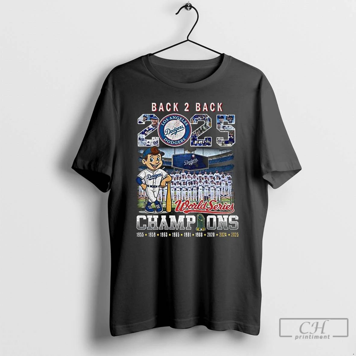 Classic Los Angeles Dodgers Back To Back World Series Champions 2025 T Shirts