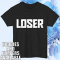 LOSER Music Band Graphic T‑Shirt – Distressed Vintage Style Fan Unisex Tee Top