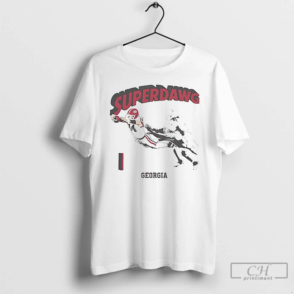 Classic Georgia Football Super Gunner Stockton Catch T Shirts