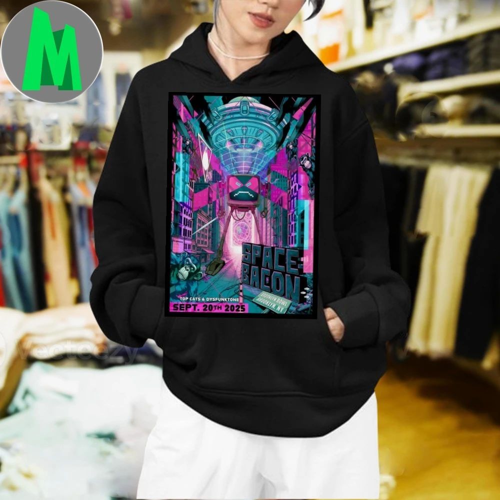 Space Bacon Brooklyn Bowl In Brooklyn NY September 20 2025 Poster T-Shirt