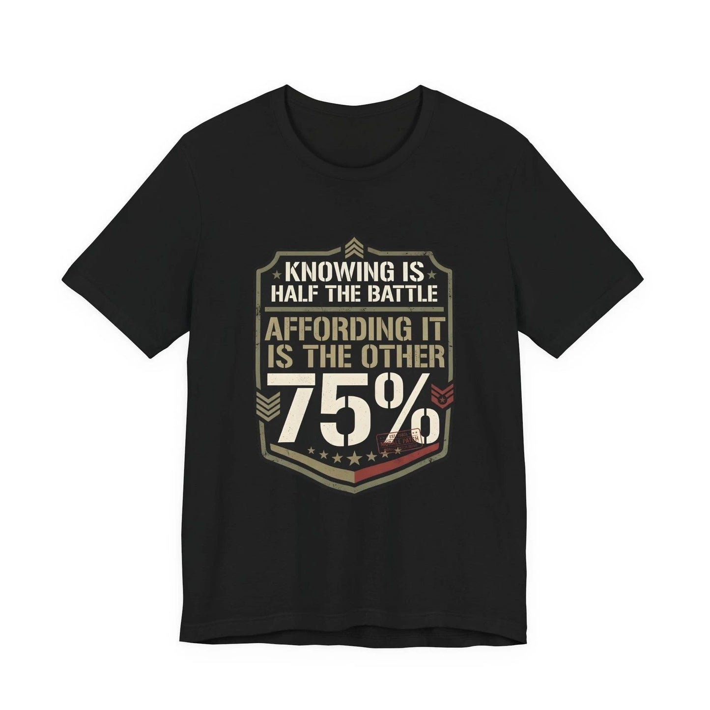 Funny 80s Retro T-Shirt Knowing Is Half The Battle Distressed Graphic Retro Tee