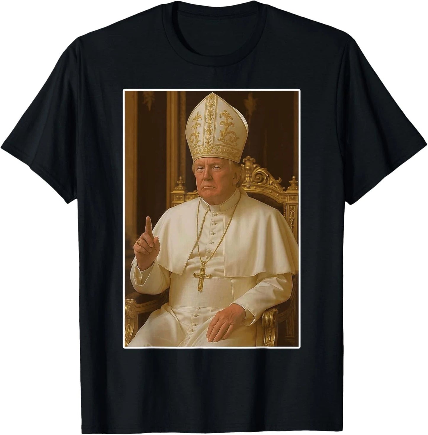 Trump as Vatican Church Pope Trump Funny Vatican Unisex T-Shirt