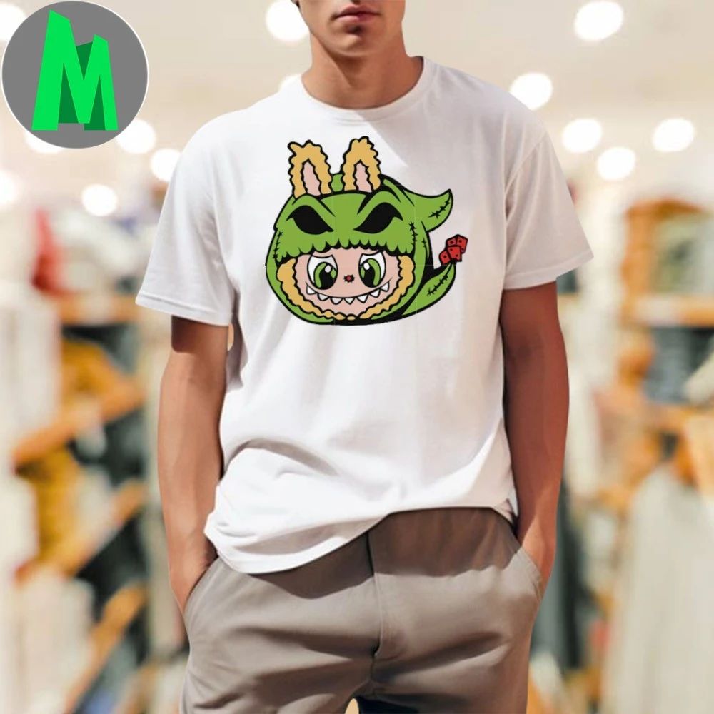 Labubu oogie boogie head green oogie boogie T-Shirt