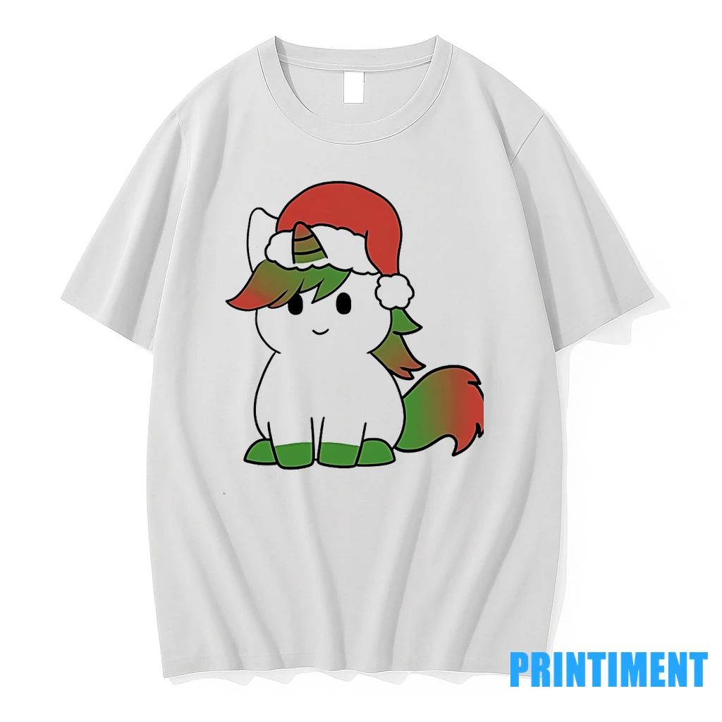 Unicorn Santa Hat Green Red Christmas Tshirts Sweater