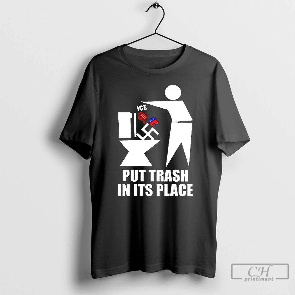 Premium Ice Put Trash In Its Place Ceramic Ceramic And Classic Dad Cap T Shirts