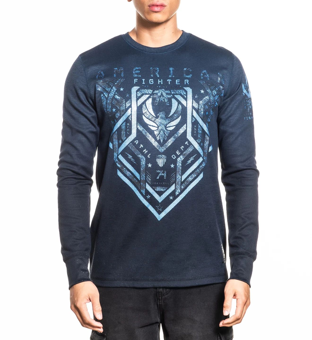 American Fighter Men's Thermal Long Sleeve T-shirt Cloverport