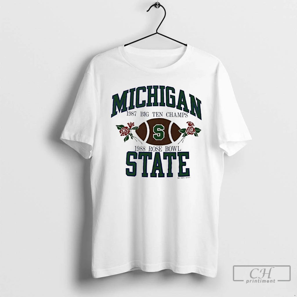 Classic Michigan State 1987 Big Ten Champs 1988 Rose Bowl T Shirts