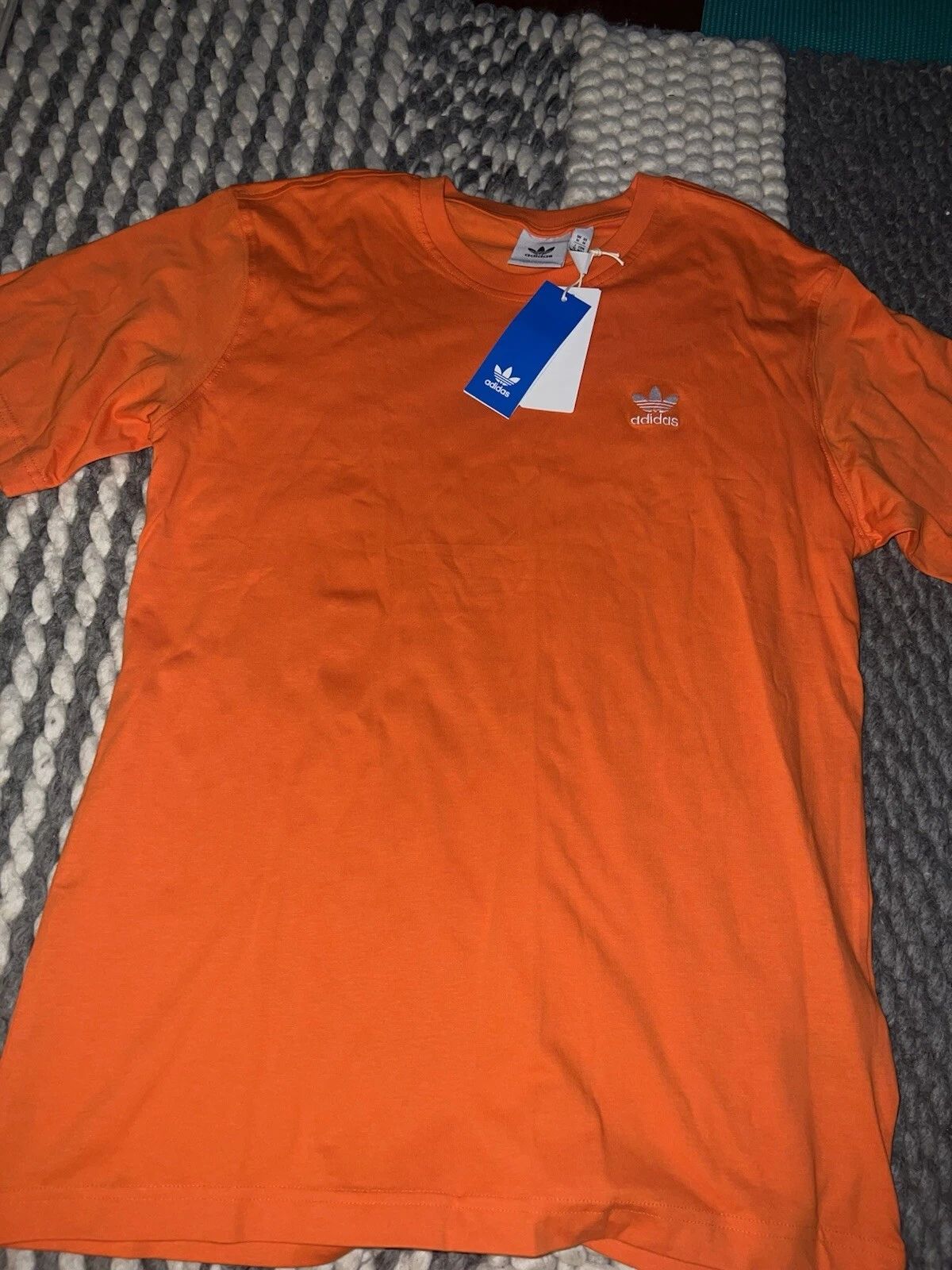 NWT Adidas Classic Originals Essential Men's T-Shirt Sz S-2XL $30 Orange