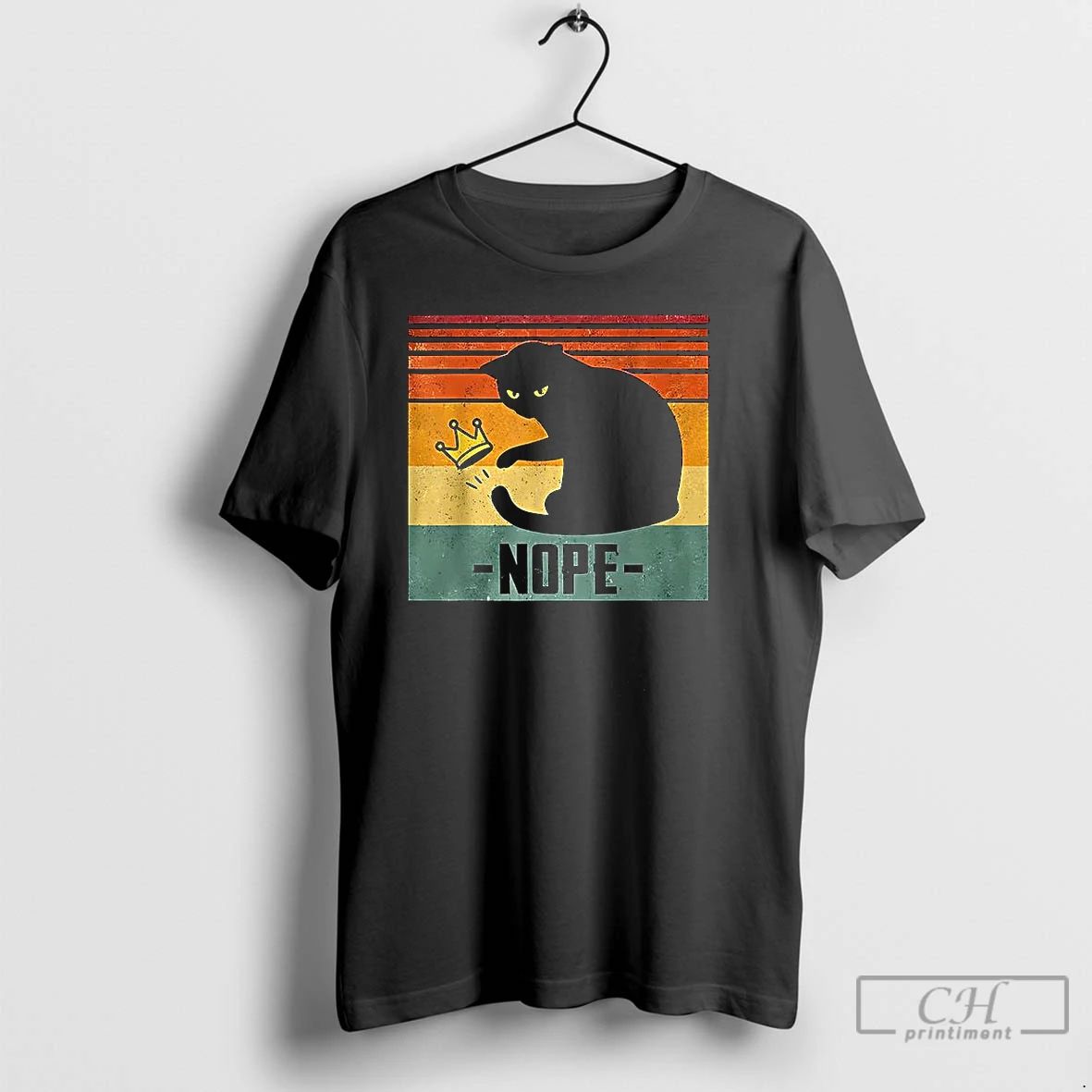 Classic Cat Nope King Vintage T Shirts