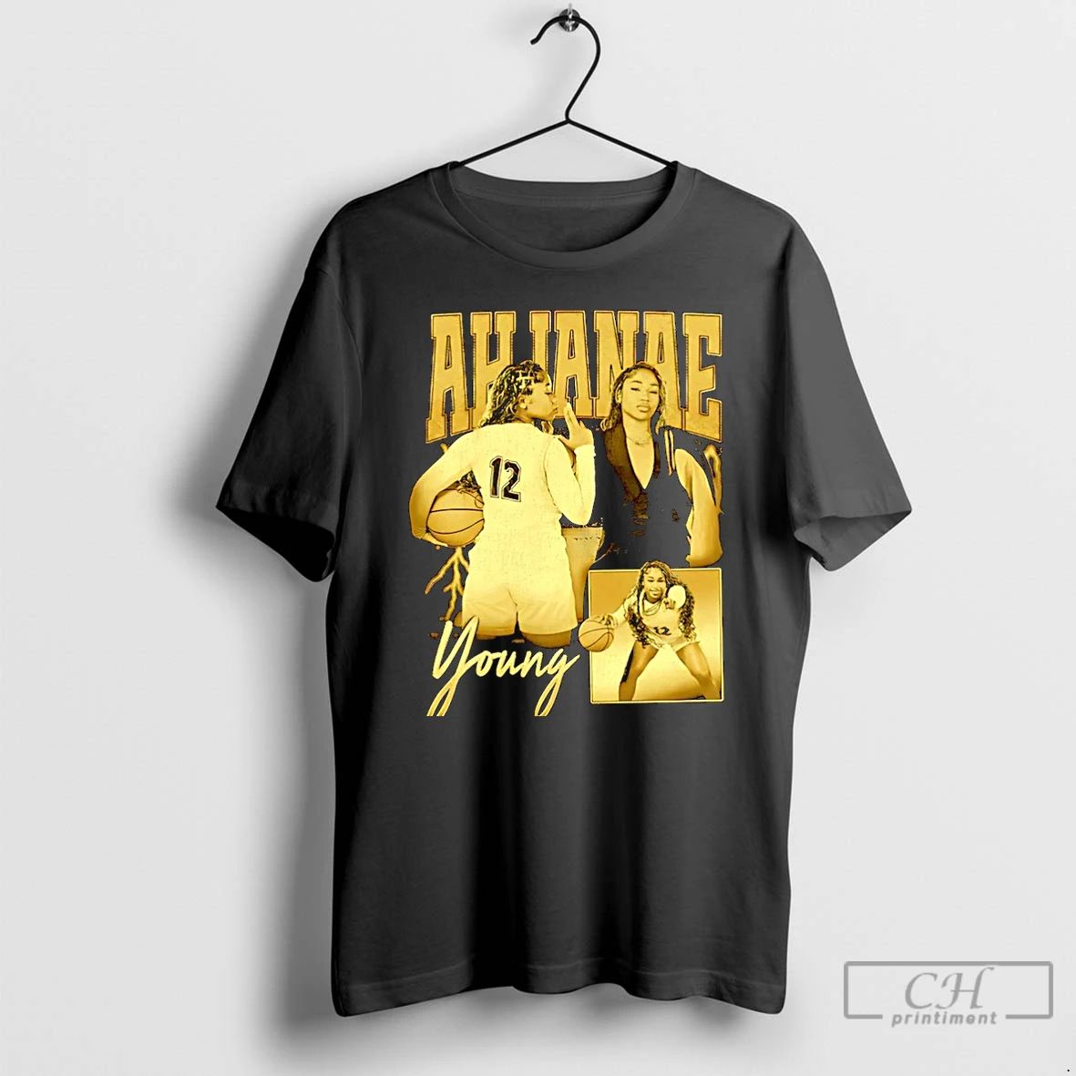 Premium Ahjanae Young West Virginia State Womens Basketball Player Collage Christmas T Shirts