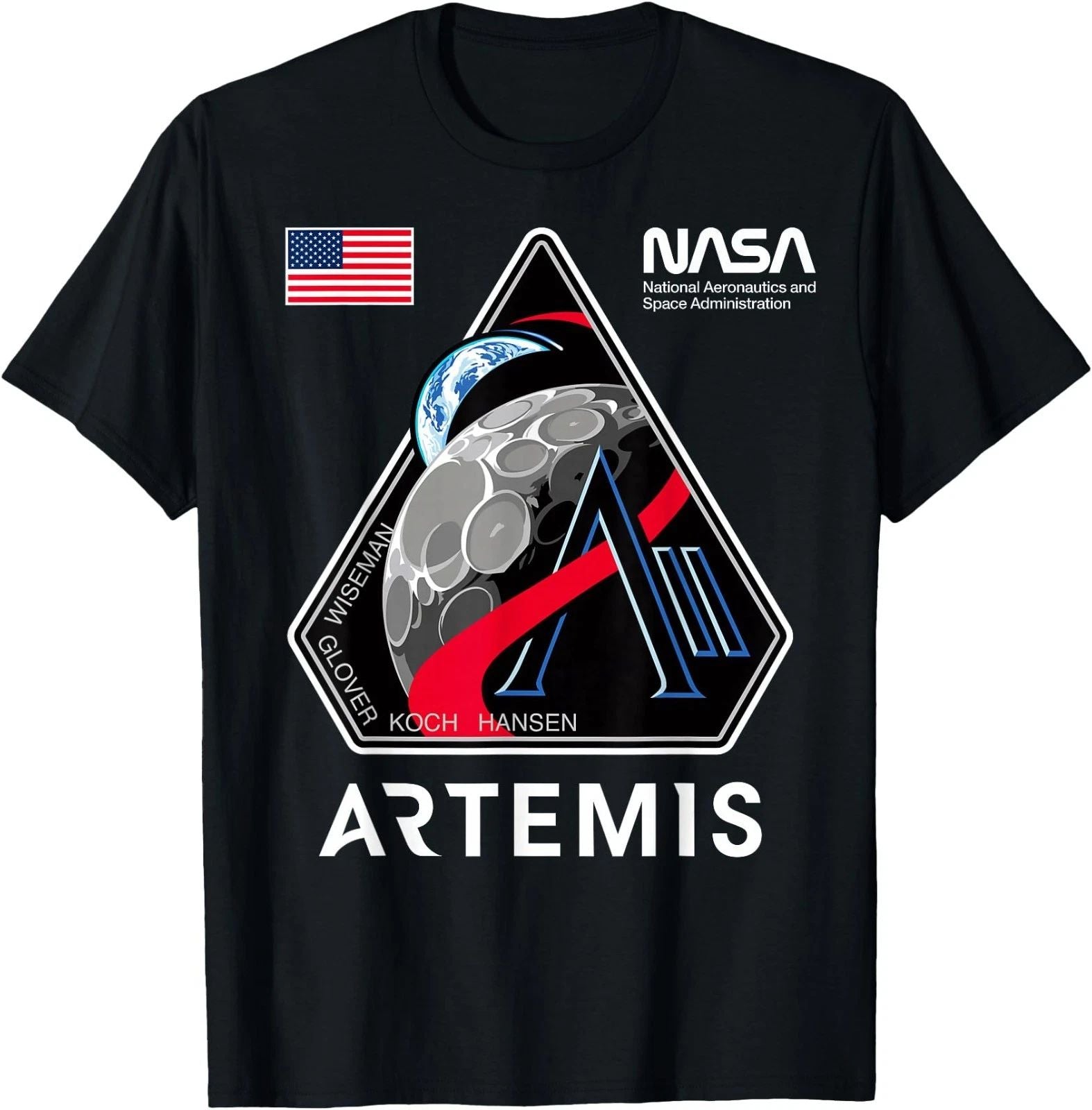 Artemis II Mission Patch Moon Space Program 2026 Unisex T-Shirt,Gildan 5000