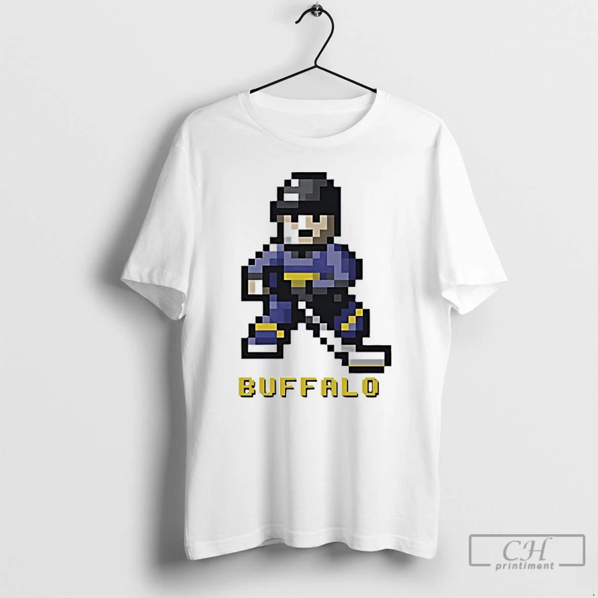 Classic Buffalo Sabres Hockey 8 Bit Retro Baller T Shirts