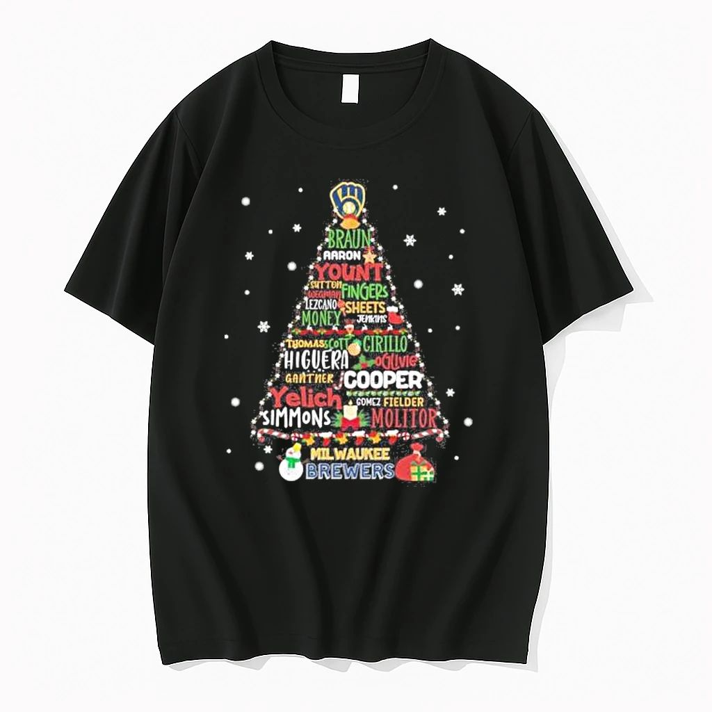 Milwaukee Brewers Christmas Tree Tshirts Sweater