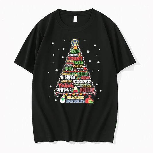 Milwaukee Brewers Christmas Tree Tshirts Sweater