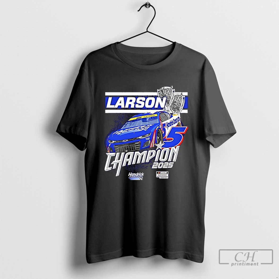 Classic Kyle Larson 5 Hendrick Motorsports Team Collection 2025 Nascar Cup Series Champion T Shirts