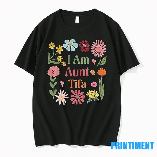 I Am Aunt Tifa Anti Trump Floral Vintage Tshirts Sweater