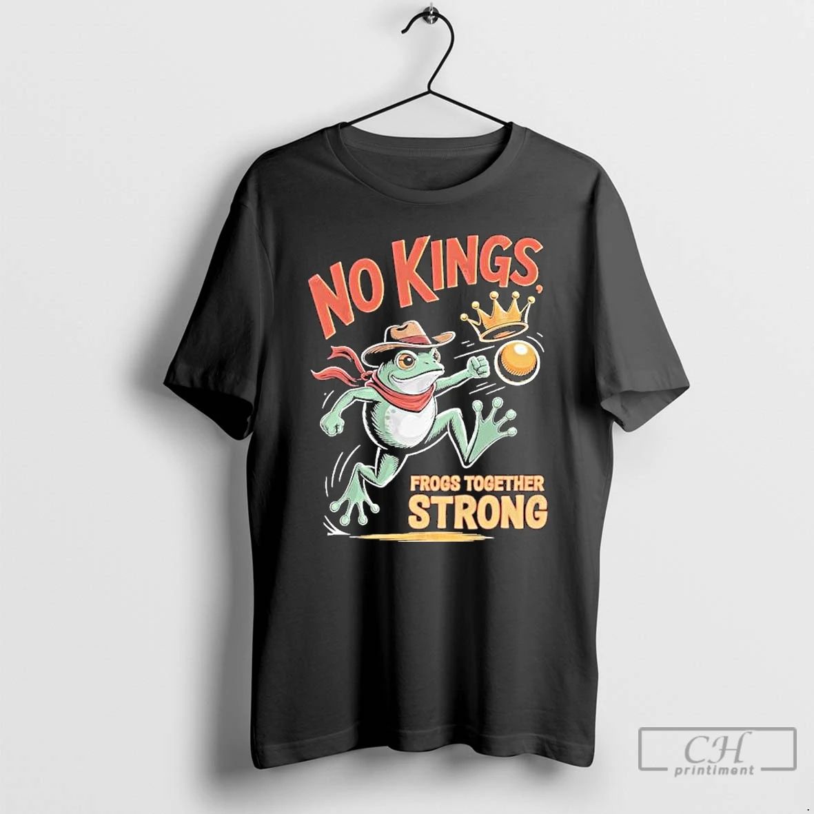 Classic Portland Frogs No Kings Together Strong T Shirts