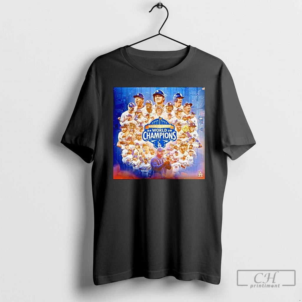 Classic The Los Angeles Dodgers Are Back To Back 2025 World Series Champions T Shirts
