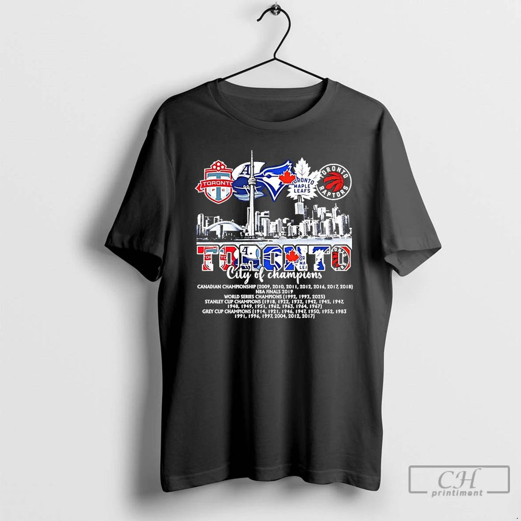 Classic Toronto City Champions Graphic T Shirts