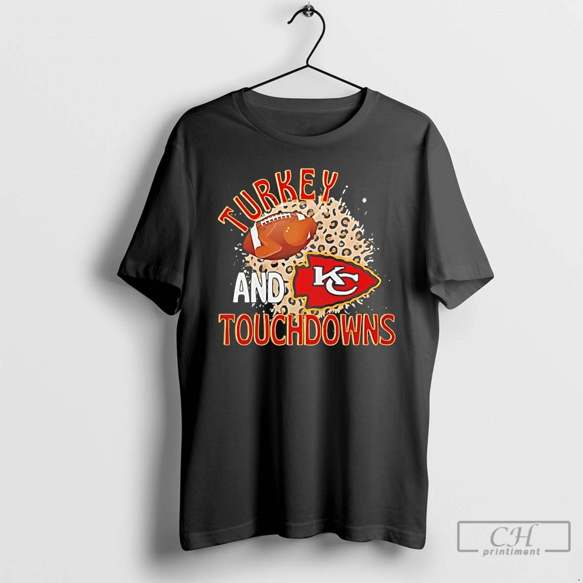Classic Kansas City Chiefs Turkey And Touchdowns T Shirts