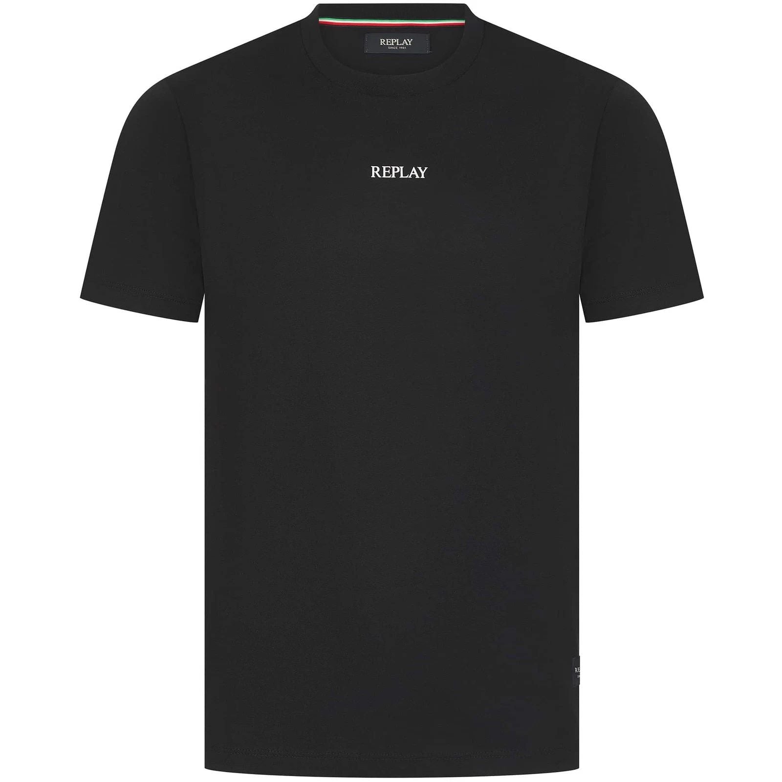 Replay Printed Logo T-Shirt | Black | S, M, L, XL, XXL, 3XL