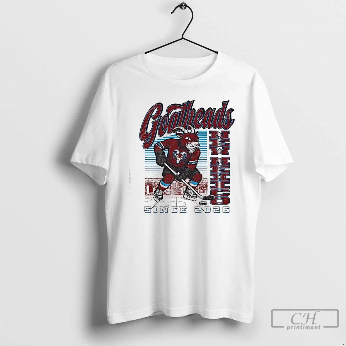 Premium Goatheads New Mexico Hockey Mascot Since 2026 Graphic T Shirts