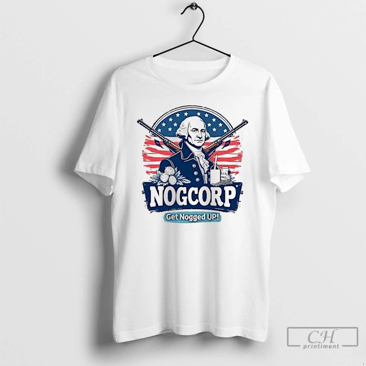 Classic George Washington Nogcorp Get Nogged Up T Shirts