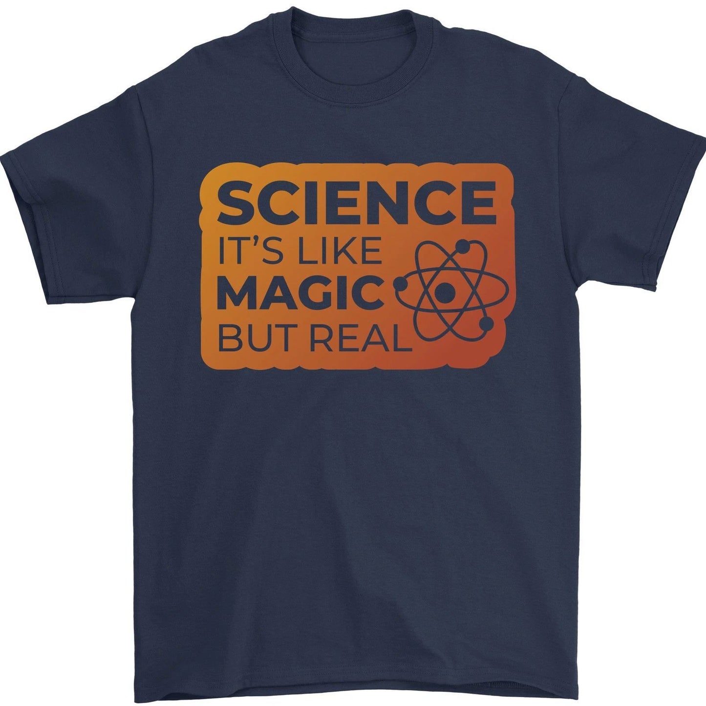 Science Like Magic but Real Physics Geek Mens T-Shirt 100% Cotton