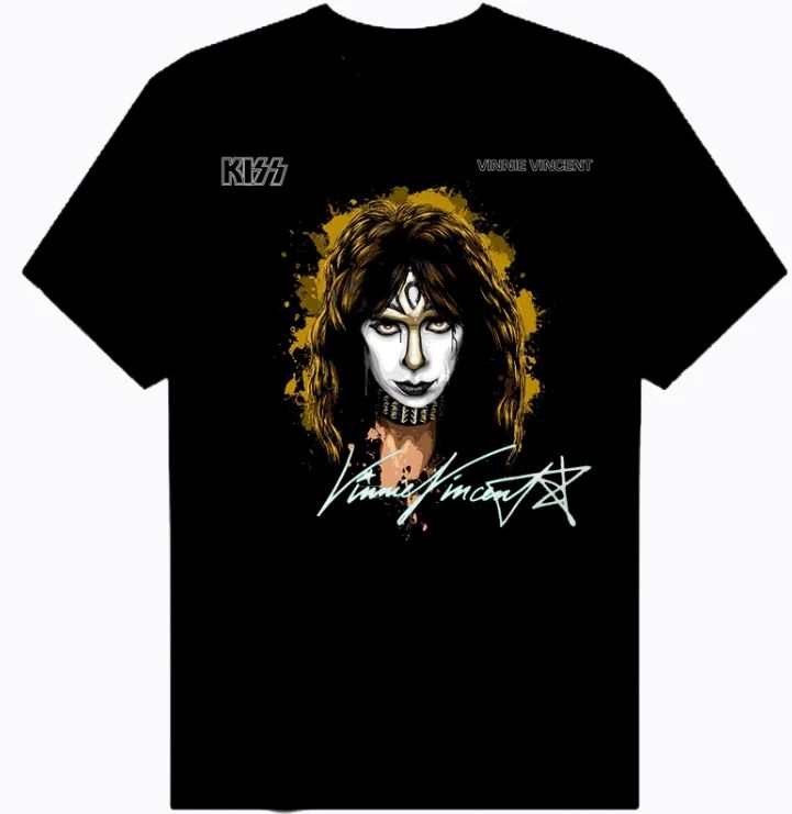 vinnie vincent signature t shirt shirt/ vintage shirt, hot/new