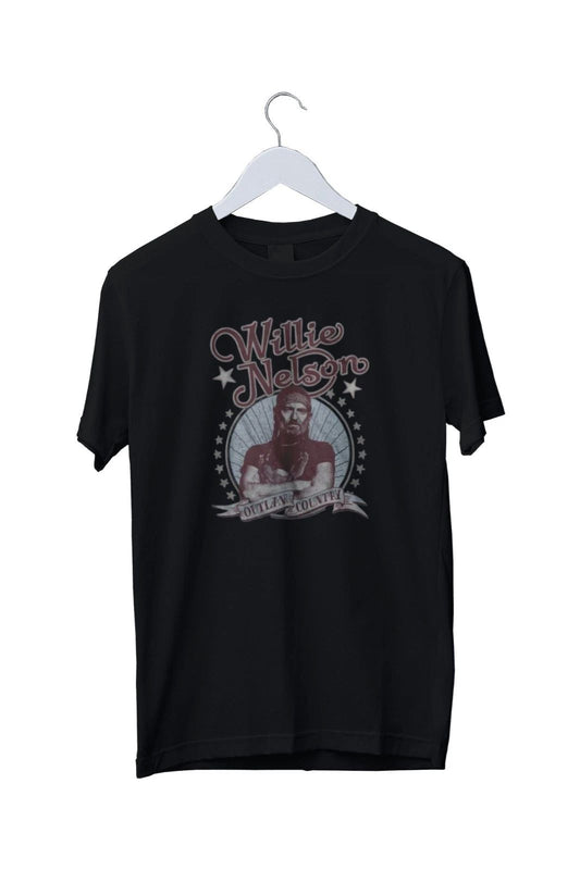 Willie Nelson Outlaw Country Smoke Music Unisex T-Shirt Mens S M L XL 2 3 4 XL