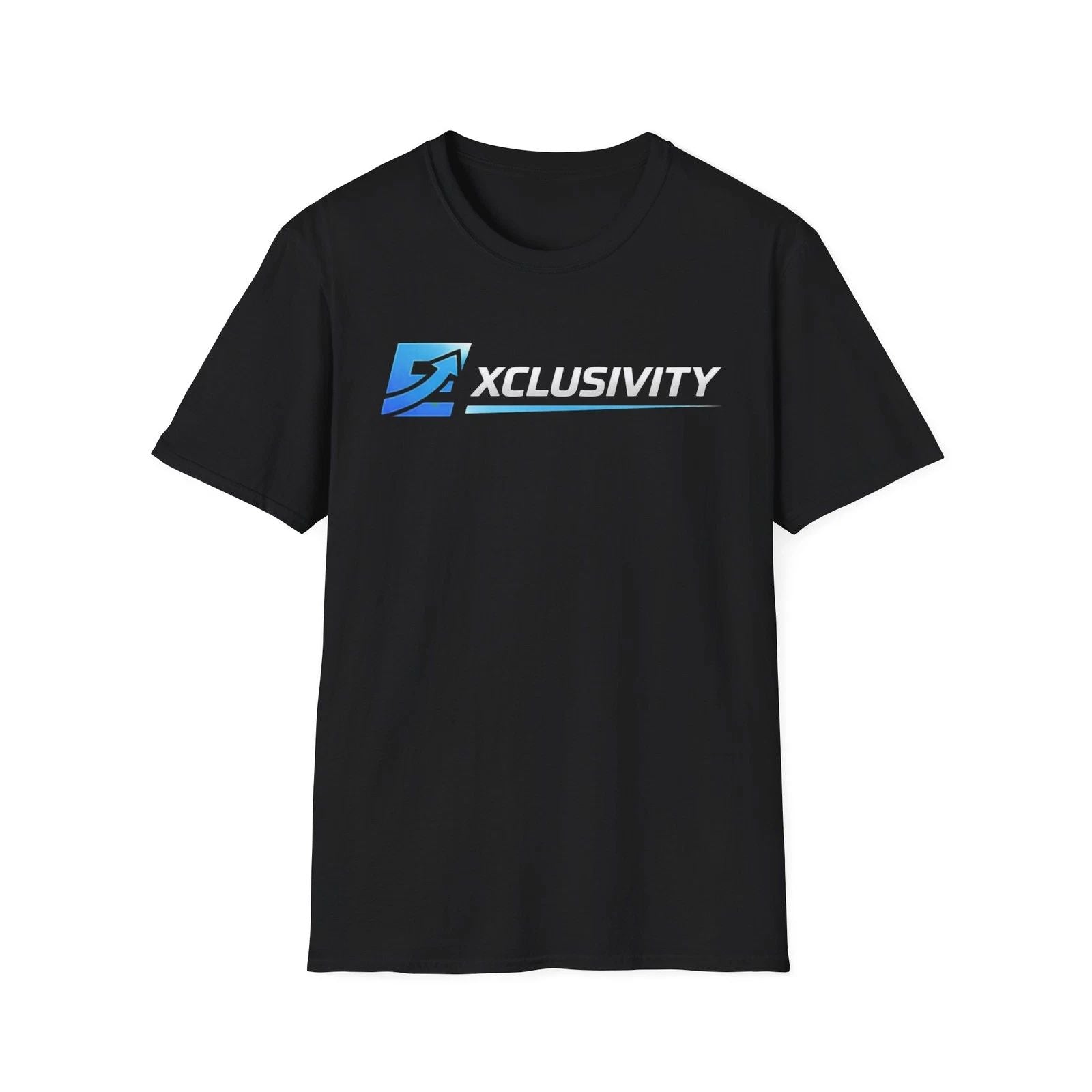 Xclusivity Logo T-Shirt | Blue Gradient Graphic Tee