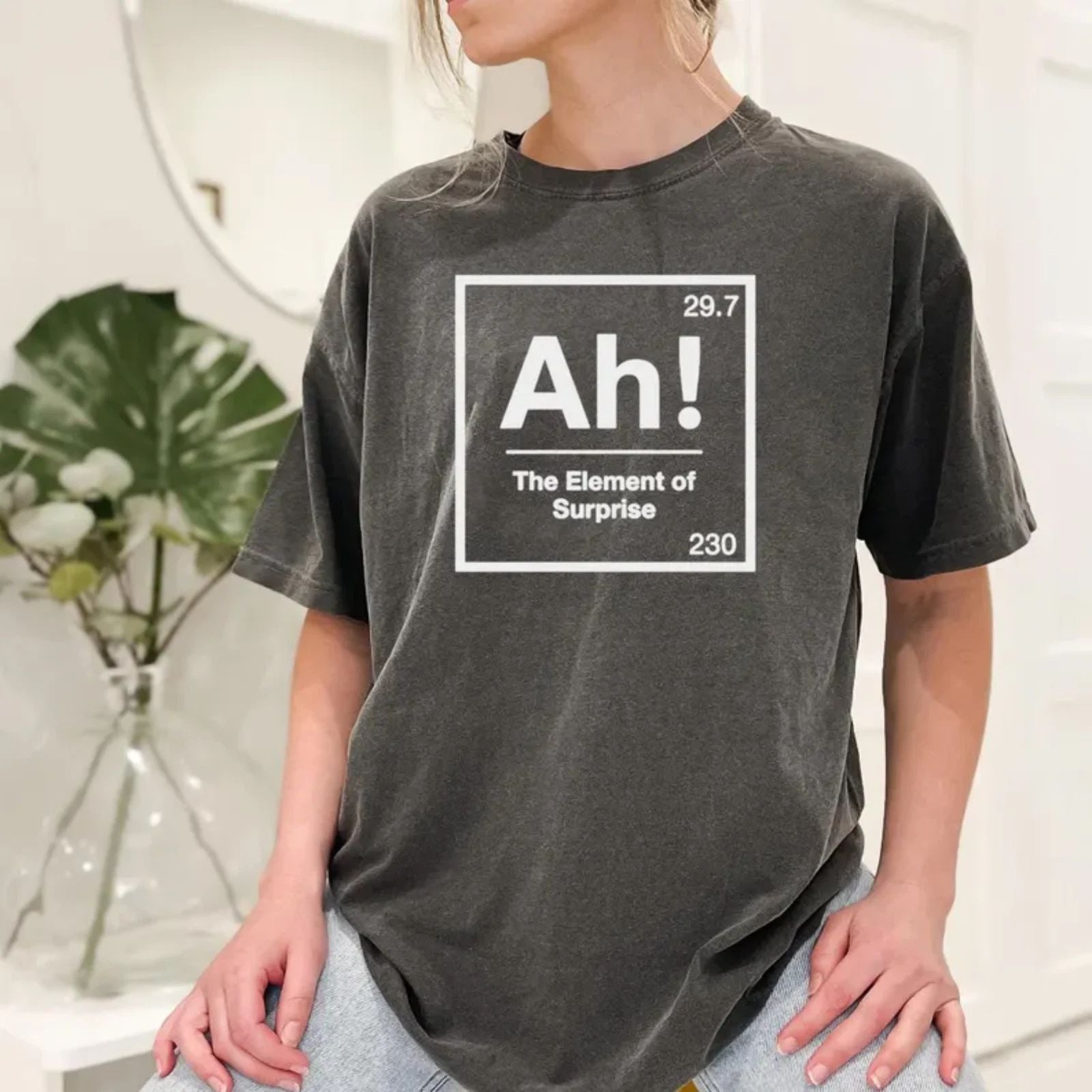 Ah! The Element of Surprise Shirt Funny Science Meme Tee Chemistry Humor T-Shirt
