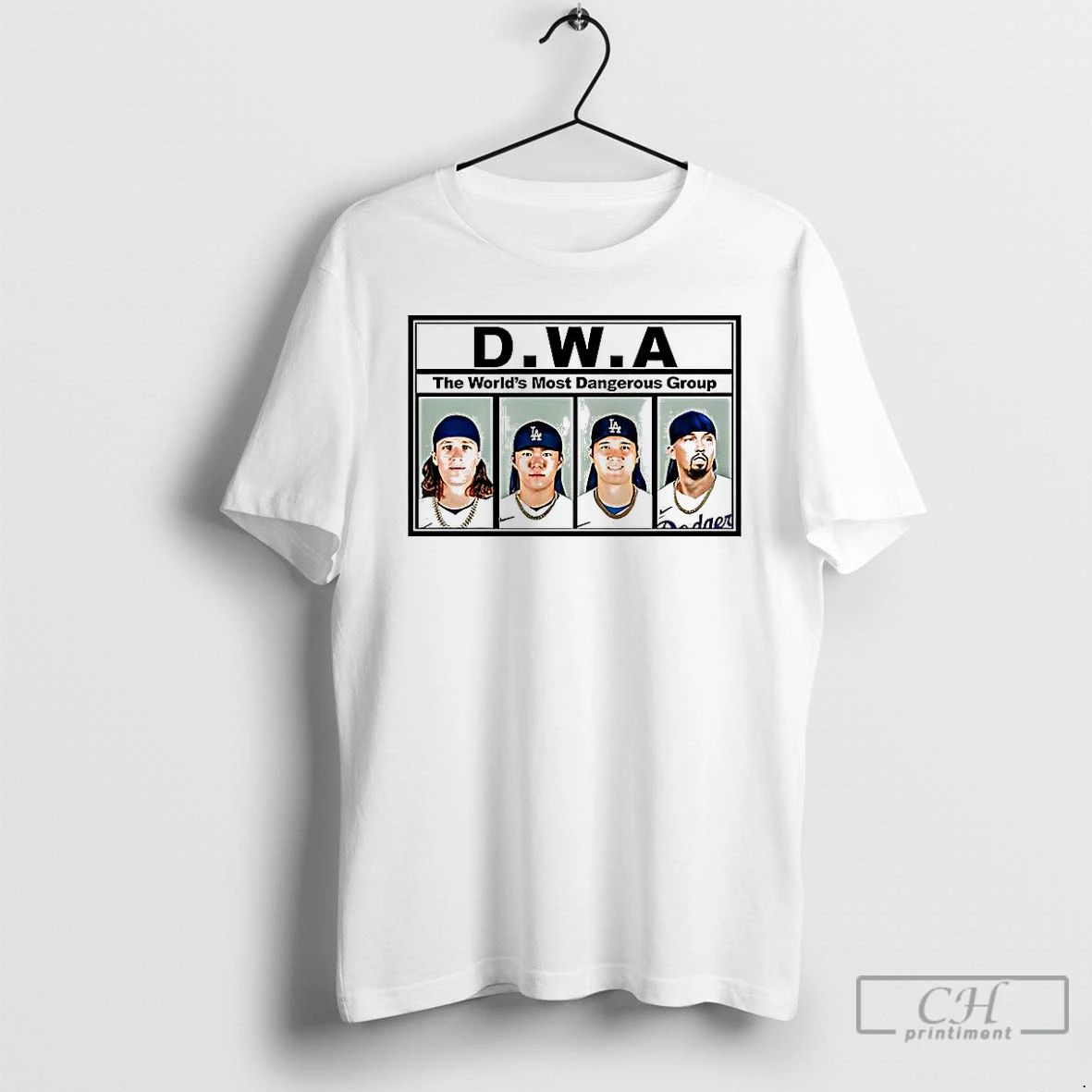 Classic Los Angeles Dodgers Baseball Dwa The Worlds Most Dangerous Group T Shirts