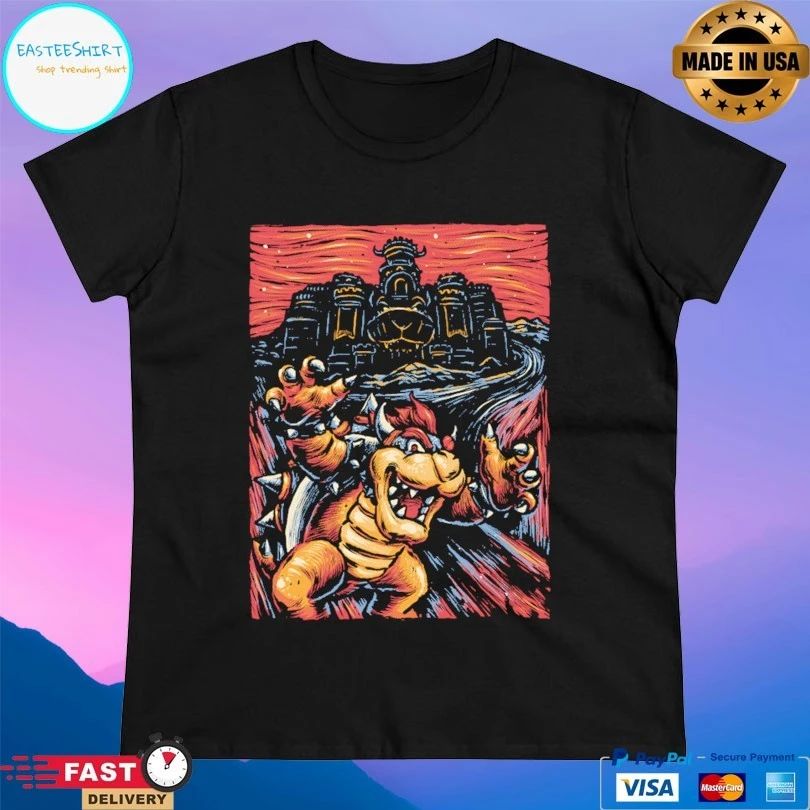 Bowser X Edvard Munch’s The Scream For The Princess T-shirt