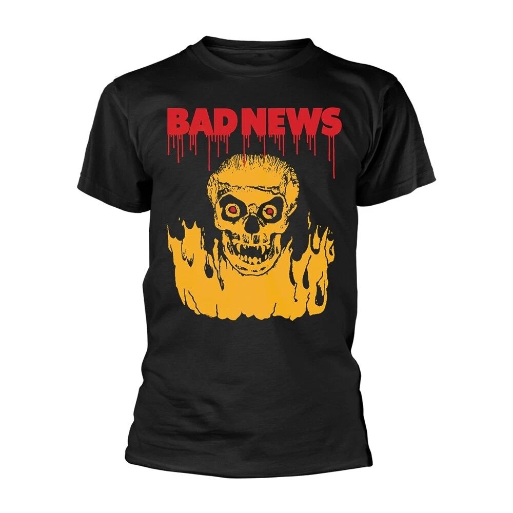 Bad News - FIRESKULL - NEW Official T-Shirt (Black) - comic strip
