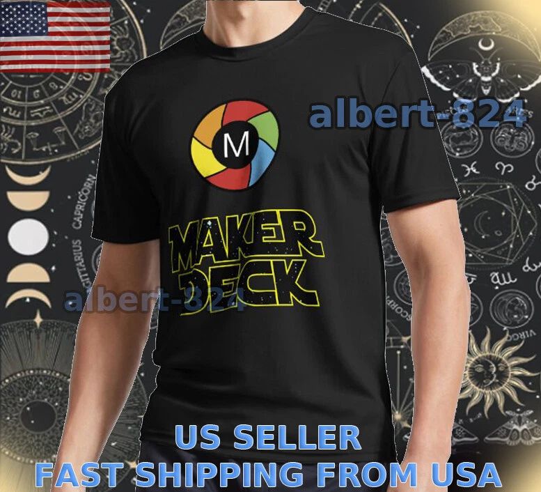 NEW SHIRT MAKERDECK SPACE LOGO T-SHIRT FUNNY AMERICAN SIZE S TO 5XL
