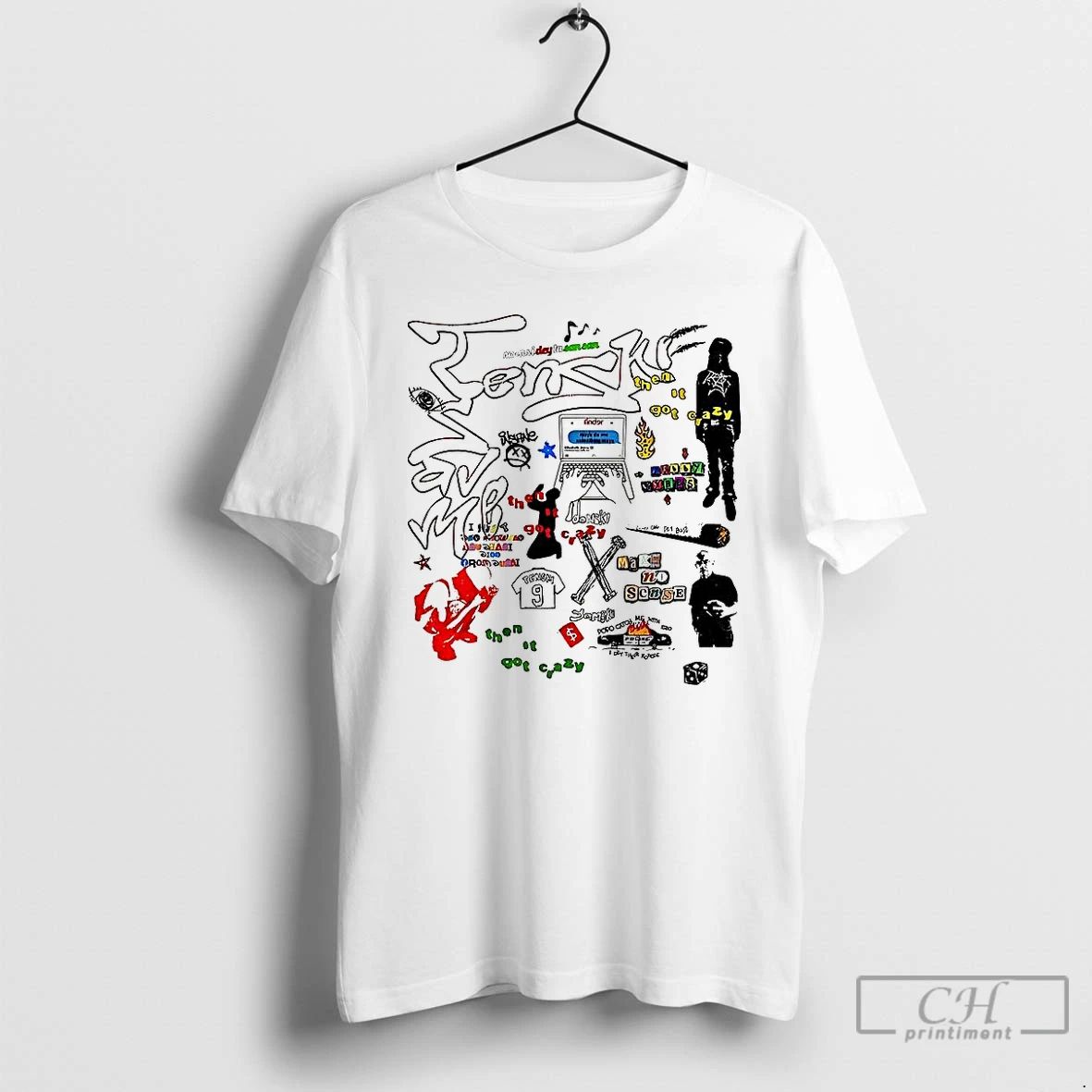 Premium Then It Got Crazy Graffiti Street Style T Shirts